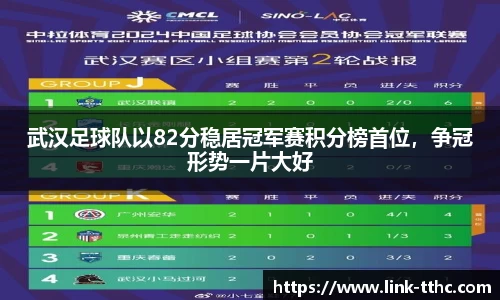 武汉足球队以82分稳居冠军赛积分榜首位，争冠形势一片大好